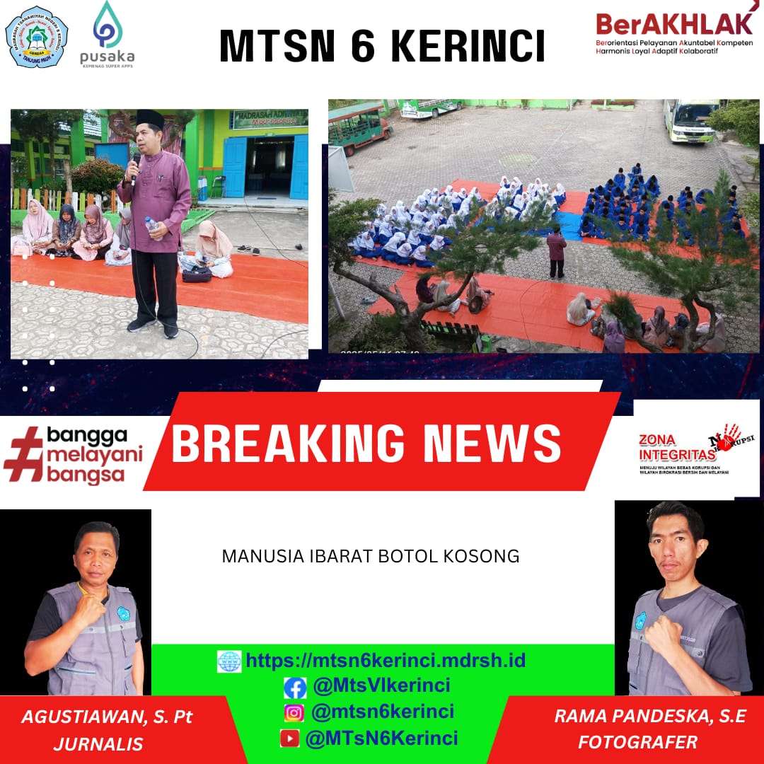 MANUSIA IBARAT BOTOL KOSONG MANUSIA IBARAT BOTOL KOSONG