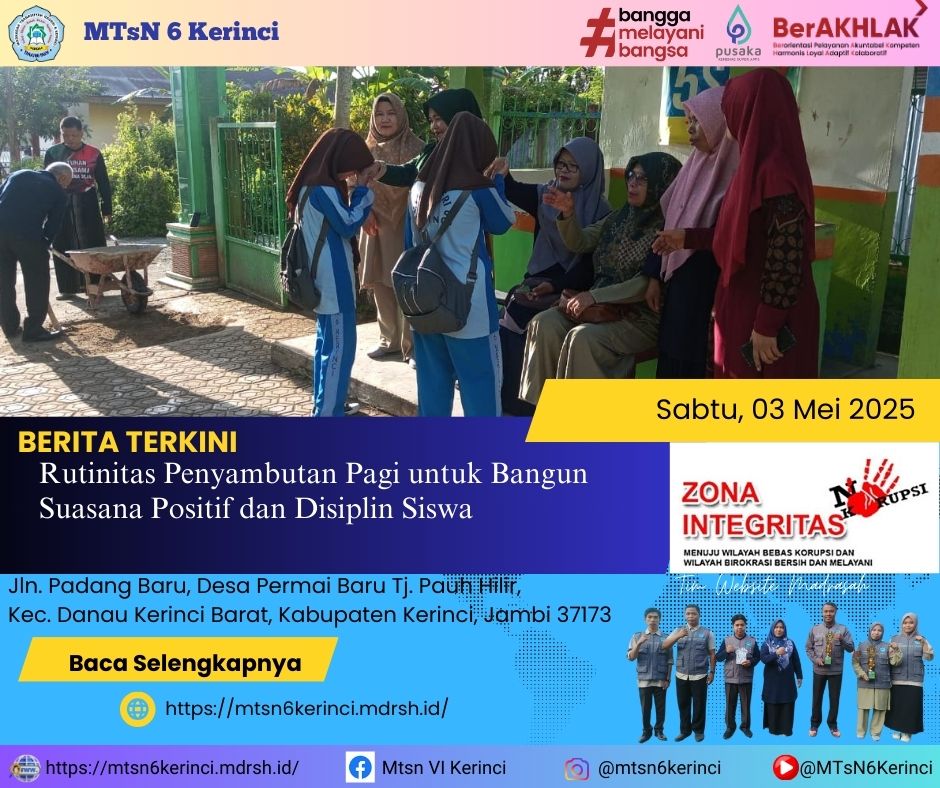 Rutinitas Penyambutan Pagi untuk Bangun Suasana Positif dan Disiplin Siswa Rutinitas Penyambutan Pagi untuk Bangun Suasana Positif dan Disiplin Siswa