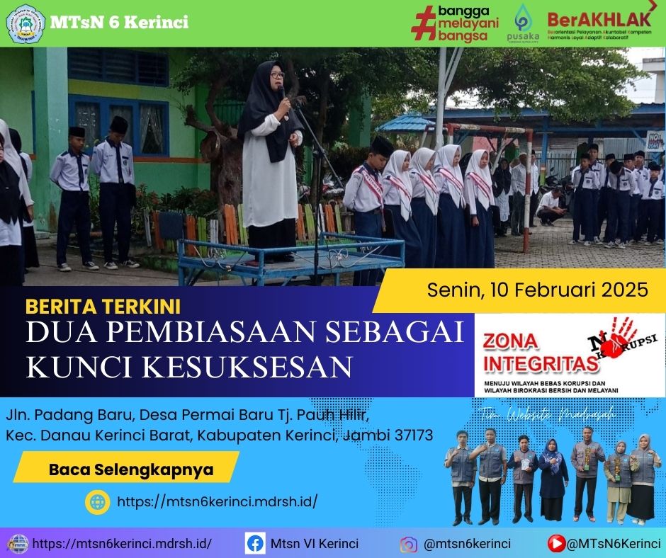 DUA PEMBIASAAN SEBAGAI KUNCI KESUKSESAN DUA PEMBIASAAN SEBAGAI KUNCI KESUKSESAN
