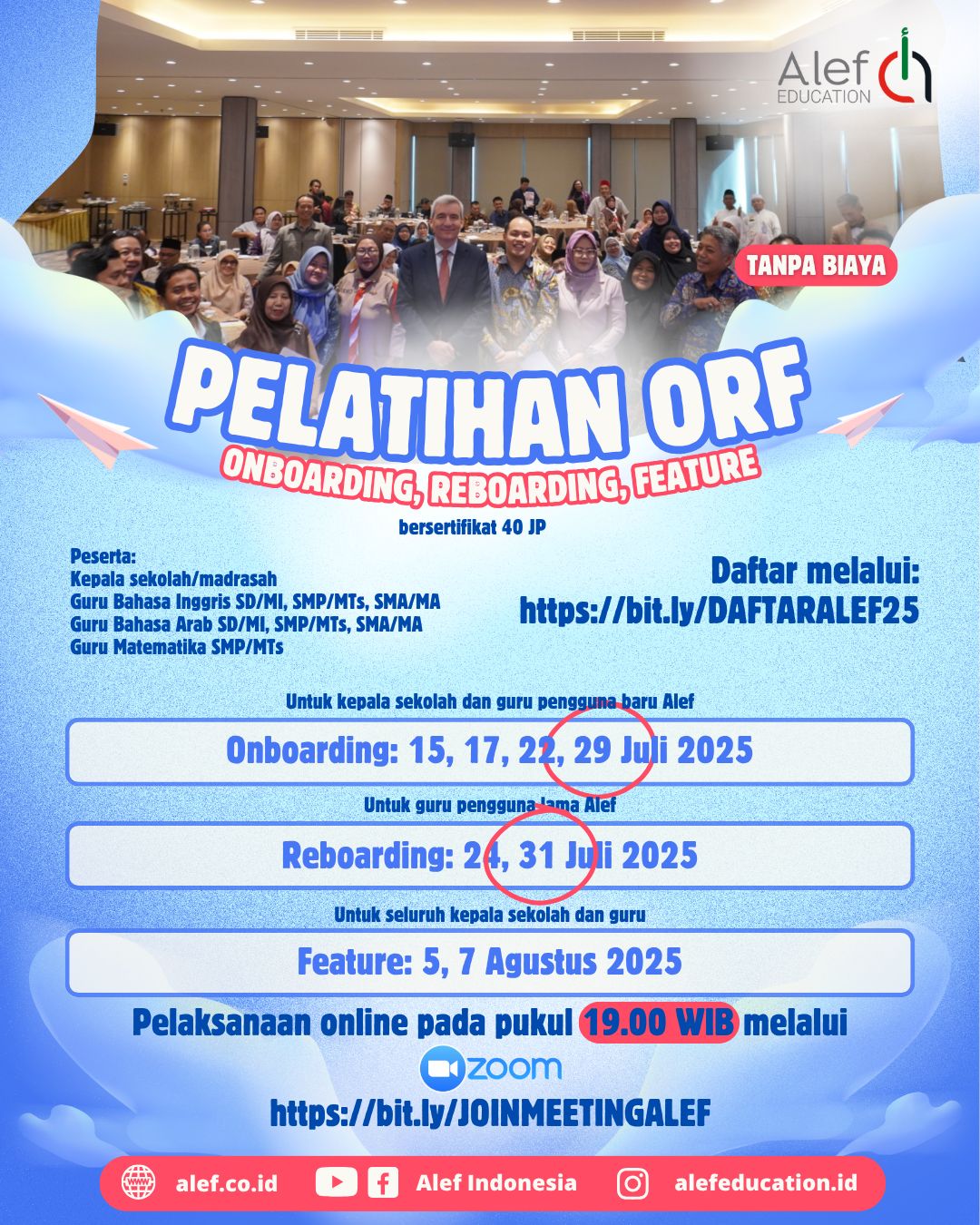 Ikuti Pelatihan ORF Bersama Alef Education: Tingkatkan Kompetensi Guru Matematika