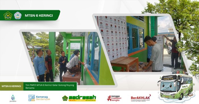 Tim PMPZI MTsN 6 Kerinci Gelar Gotong Royong Bersama Tim PMPZI MTsN 6 Kerinci Gelar Gotong Royong Bersama