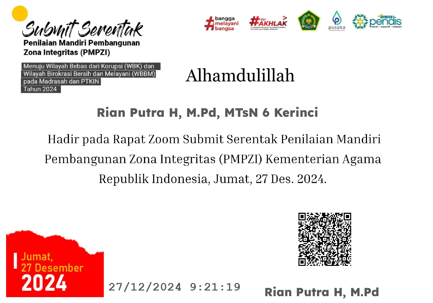 MTsN 6 Kerinci Ikuti Acara Submit Serentak PMPZI Kementerian Agama 2024 MTsN 6 Kerinci Ikuti Acara Submit Serentak PMPZI Kementerian Agama 2024