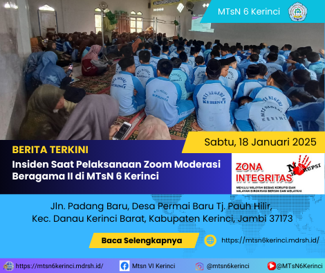 Insiden Saat Pelaksanaan Zoom Moderasi Beragama II di MTsN 6 Kerinci