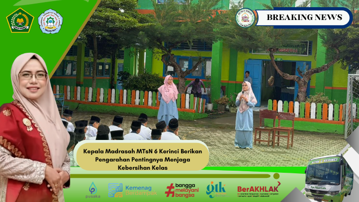 Kepala Madrasah MTsN 6 Kerinci Berikan Pengarahan Pentingnya Menjaga Kebersihan Kelas Kepala Madrasah MTsN 6 Kerinci Berikan Pengarahan Pentingnya Menjaga Kebersihan Kelas
