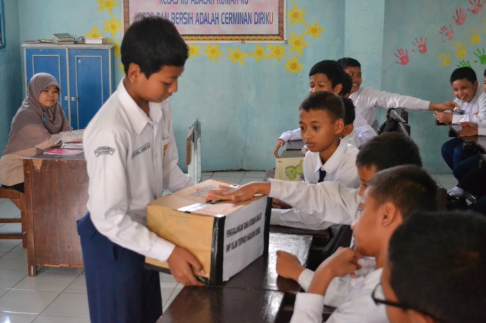 Warga MTsN 6 Kerinci Galang Sumbangan untuk Korban Bencana Aceh, Sumut, dan Sumbar