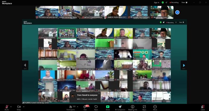 Kepala Madrasah dan Majelis Guru MTsN 6 Kerinci Ikuti Webinar Pembangunan Karakter Integritas Kepala Madrasah dan Majelis Guru MTsN 6 Kerinci Ikuti Webinar Pembangunan Karakter Integritas