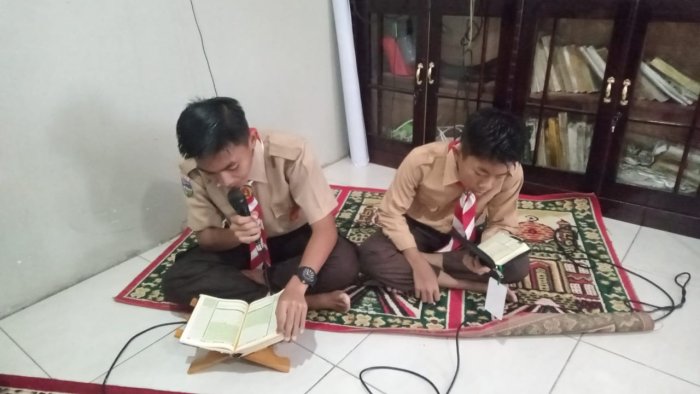 Zaim Asyrof Pimpin Tadarus Pagi dengan Khidmat di MTsN 6 Kerinci