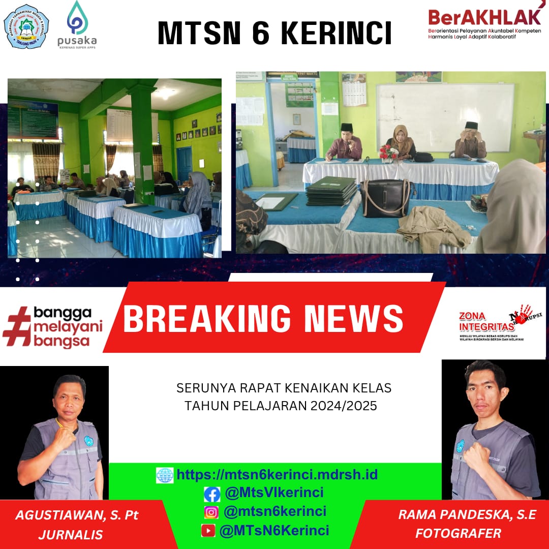 SERUNYA RAPAT KENAIKAN KELAS TAHUN PELAJARAN 2024/2025 SERUNYA RAPAT KENAIKAN KELAS TAHUN PELAJARAN 2024/2025