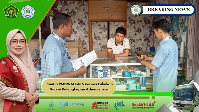Matangkan Persiapan PMBM, Panitia PMBM MTsN 6 Kerinci Lakukan Survei Kelengkapan Administrasi