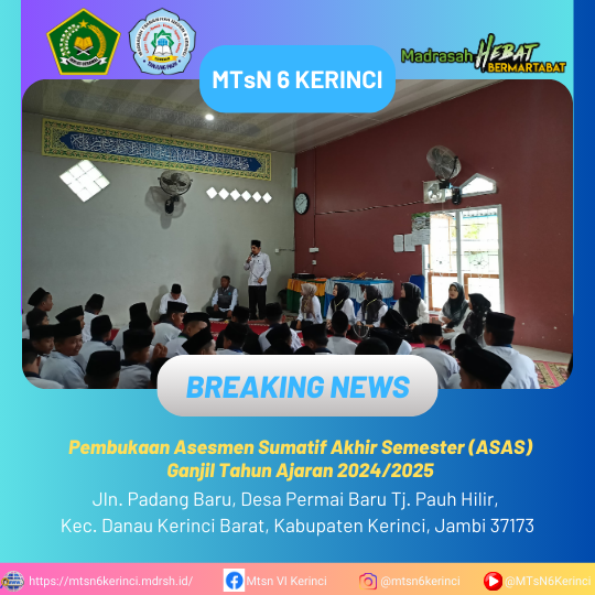 Pembukaan Asesmen Sumatif Akhir Semester (ASAS) Ganjil Tahun Ajaran 2024/2025 Pembukaan Asesmen Sumatif Akhir Semester (ASAS) Ganjil Tahun Ajaran 2024/2025