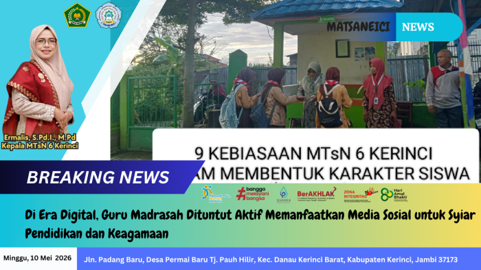 Di Era Digital, Guru Madrasah Dituntut Aktif Memanfaatkan Media Sosial untuk Syiar Pendidikan dan Keagamaan Di Era Digital, Guru Madrasah Dituntut Aktif Memanfaatkan Media Sosial untuk Syiar Pendidikan dan Keagamaan