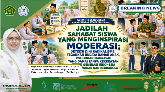 Wujudkan Madrasah Ramah Anak, MTsN 6 Kerinci Tegas Menolak Segala Bentuk Kekerasan dan Perundungan (Bullying) Wujudkan Madrasah Ramah Anak, MTsN 6 Kerinci Tegas Menolak Segala Bentuk Kekerasan dan Perundungan (Bullying)