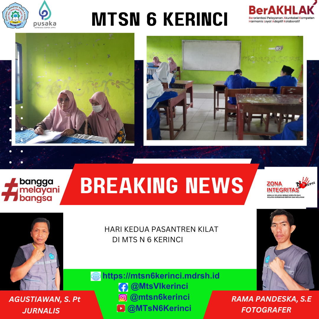 HARI KEDUA PASANTREN RAMADHAN DI MTs NEGERI 6 KERINCI HARI KEDUA PASANTREN RAMADHAN DI MTs NEGERI 6 KERINCI