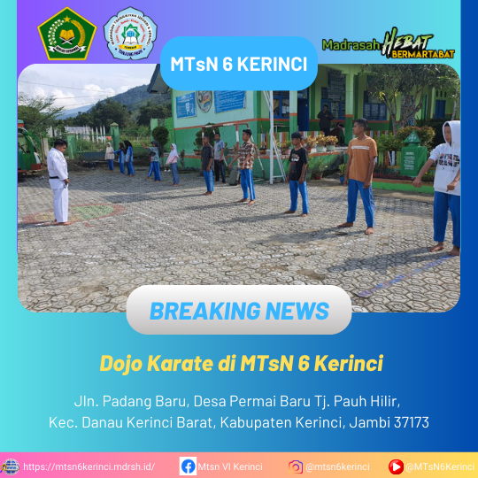 Dojo Karate di MTsN 6 Kerinci
