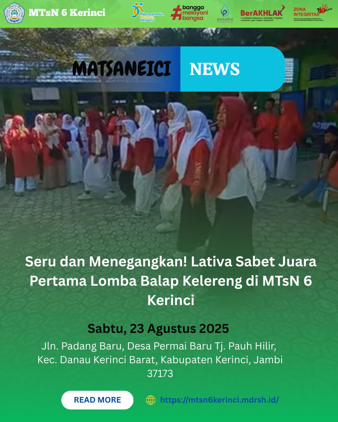 Seru dan Menegangkan! Lativa Sabet Juara Pertama Lomba Balap Kelereng di MTsN 6 Kerinci Seru dan Menegangkan! Lativa Sabet Juara Pertama Lomba Balap Kelereng di MTsN 6 Kerinci