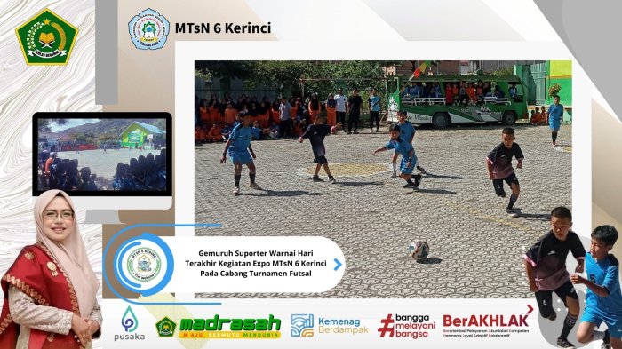 Gemuruh Suporter Warnai Hari Terakhir Kegiatan Expo MTsN 6 Kerinci Pada Cabang Turnamen Futsal