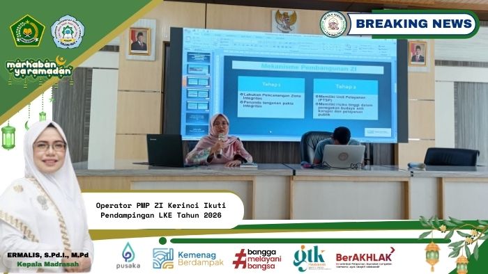 Operator PMP ZI Kerinci Ikuti Pendampingan LKE Tahun 2026