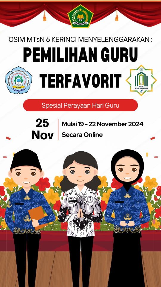 MTsN 6 Kerinci Gelar Pemilihan Guru Terfavorit dalam Rangka HGN 2024 MTsN 6 Kerinci Gelar Pemilihan Guru Terfavorit dalam Rangka HGN 2024