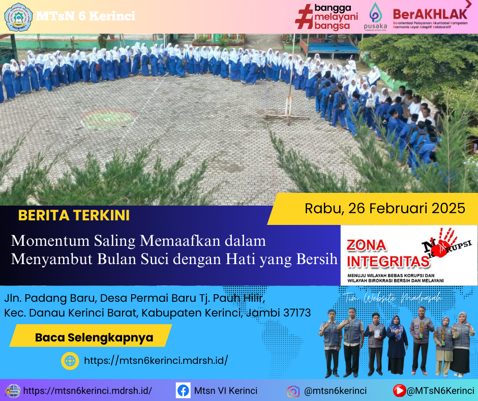 Momentum Saling Memaafkan dalam Menyambut Bulan Suci dengan Hati yang Bersih Momentum Saling Memaafkan dalam Menyambut Bulan Suci dengan Hati yang Bersih