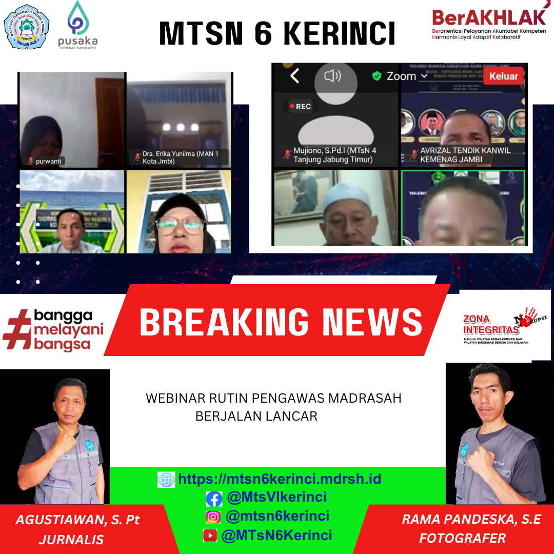 WEBINAR RUTIN PENGAWAS MADRASAH BERJALAN LANCAR