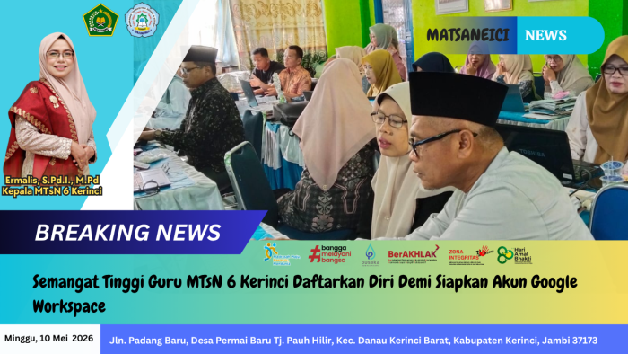 Semangat Tinggi Guru MTsN 6 Kerinci Daftarkan Diri Demi Siapkan Akun Google Workspace Semangat Tinggi Guru MTsN 6 Kerinci Daftarkan Diri Demi Siapkan Akun Google Workspace