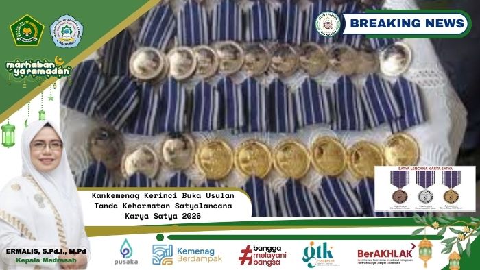 Kankemenag Kerinci Terima Usulan Tanda Kehormatan Satyalancana Karya Satya 2026