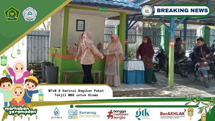 MTsN 6 Kerinci Bagikan Paket Takjil MBG untuk Siswa