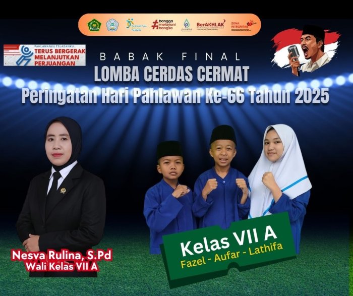 Berkenalan dengan Tim Kelas VII A yang Siap Bertarung di Babak Final LCC Hari Pahlawan