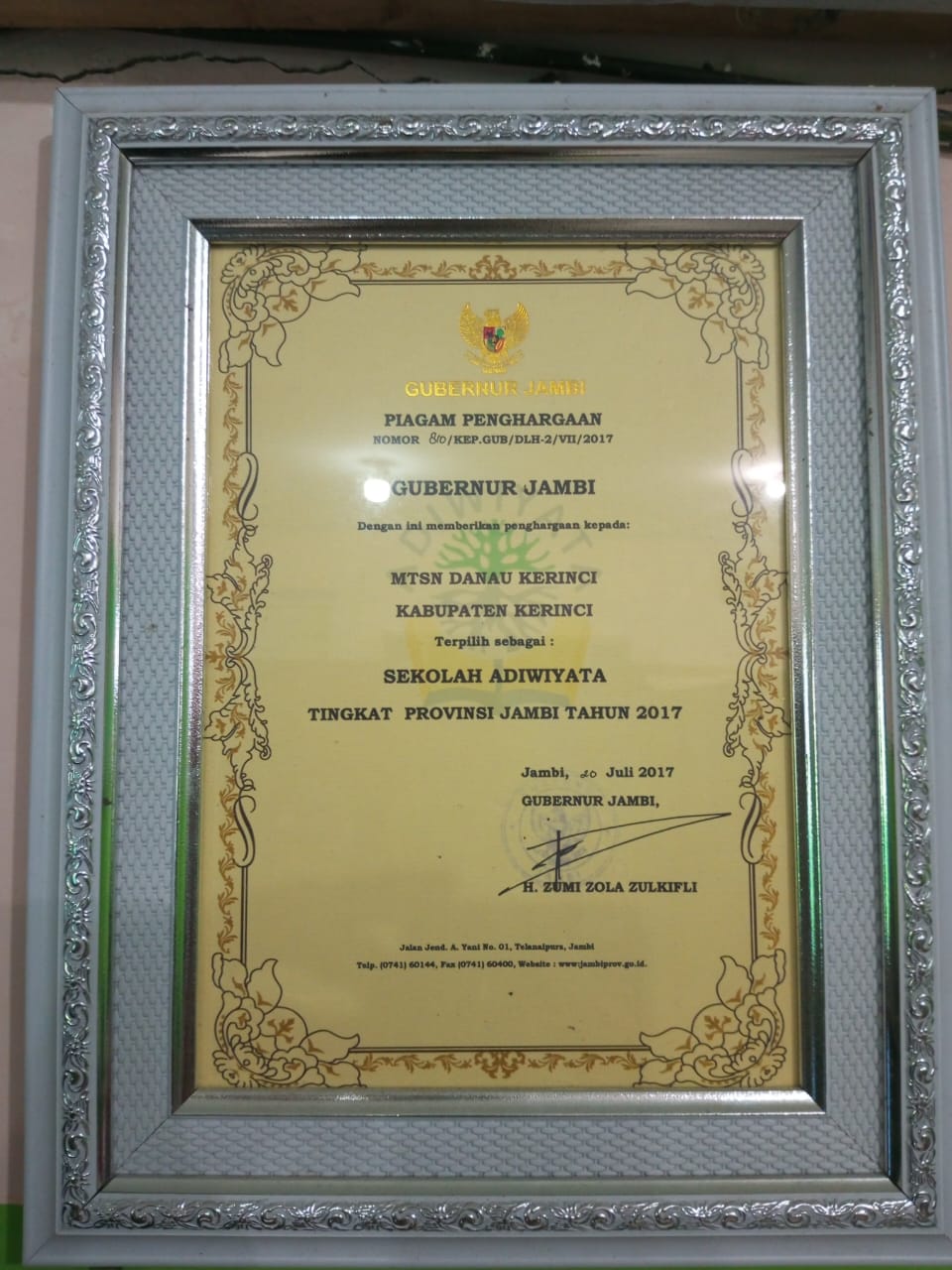 Dukung Program Kemenag Kerinci MTs N 6 laksanakan GORO