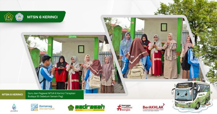Guru dan Pegawai MTsN 6 Kerinci Terapkan Budaya 5S Sebelum Senam Pagi Guru dan Pegawai MTsN 6 Kerinci Terapkan Budaya 5S Sebelum Senam Pagi