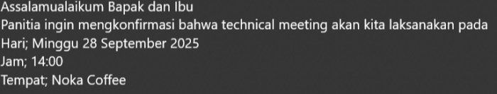 MTsN 6 Kerinci Siap Hadiri Technical Meeting Lomba Oyisi di Noka Coffee