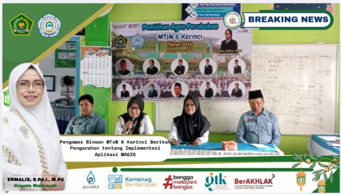 Pengawas Binaan MTsN 6 Kerinci Berikan Pengarahan tentang Implementasi Aplikasi MAGIS Pengawas Binaan MTsN 6 Kerinci Berikan Pengarahan tentang Implementasi Aplikasi MAGIS