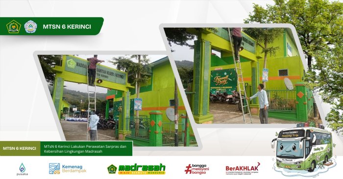 MTsN 6 Kerinci Lakukan Perawatan Sarpras dan Kebersihan Lingkungan Madrasah MTsN 6 Kerinci Lakukan Perawatan Sarpras dan Kebersihan Lingkungan Madrasah