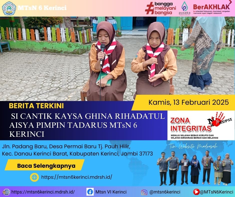 SI CANTIK KAYSA GHINA RIHADATUL AISYA PIMPIN TADARUS MTSN 6 KERINCI SI CANTIK KAYSA GHINA RIHADATUL AISYA PIMPIN TADARUS MTSN 6 KERINCI