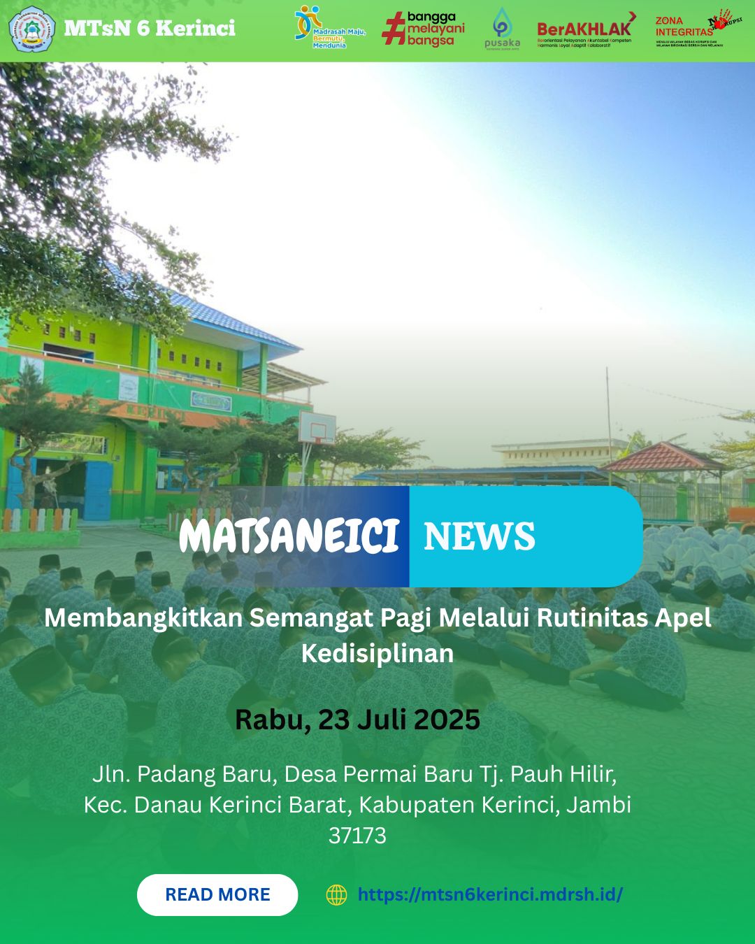 Membangkitkan Semangat Pagi Melalui Rutinitas Apel Kedisiplinan Membangkitkan Semangat Pagi Melalui Rutinitas Apel Kedisiplinan