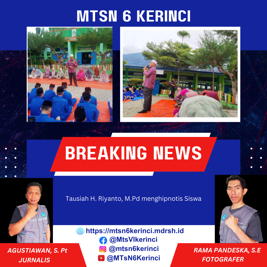 Tausiah H. Riyanto, M.Pd menghipnotis Siswa