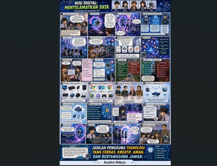Dari HP Menjadi Karya, Siswa MTsN 6 Kerinci Belajar Informatika Lewat Comic Education