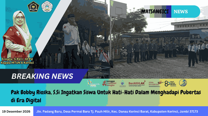 Pak Bobby Rioska,S.Si Ingatkan Siswa untuk Hati-Hati Dalam Menghadapi Pubertas di Era Digital