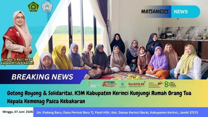 Gotong Royong & Solidaritas, K3M Kabupaten Kerinci Kunjungi Rumah Orang Tua Kepala Kemenag Pasca Kebakaran Gotong Royong & Solidaritas, K3M Kabupaten Kerinci Kunjungi Rumah Orang Tua Kepala Kemenag Pasca Kebakaran