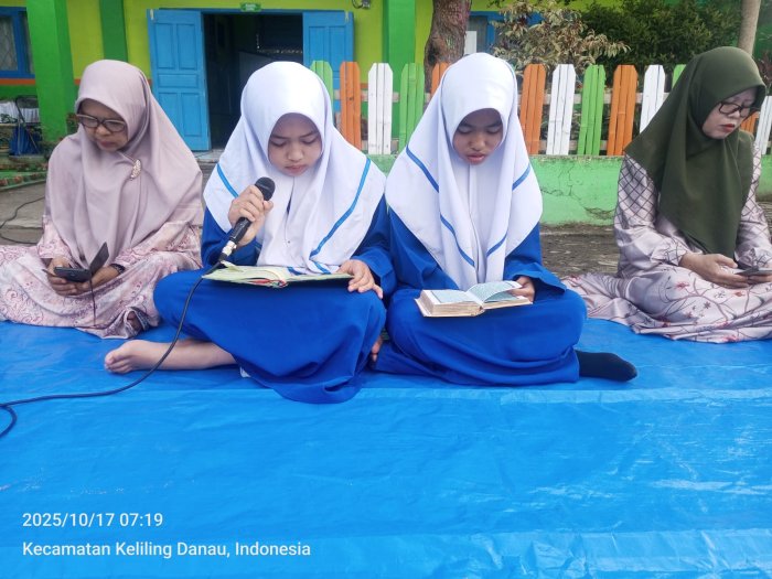 Khanza dan Zazkia Pimpin dengan Suara Merdu dan Penuh Khidmat