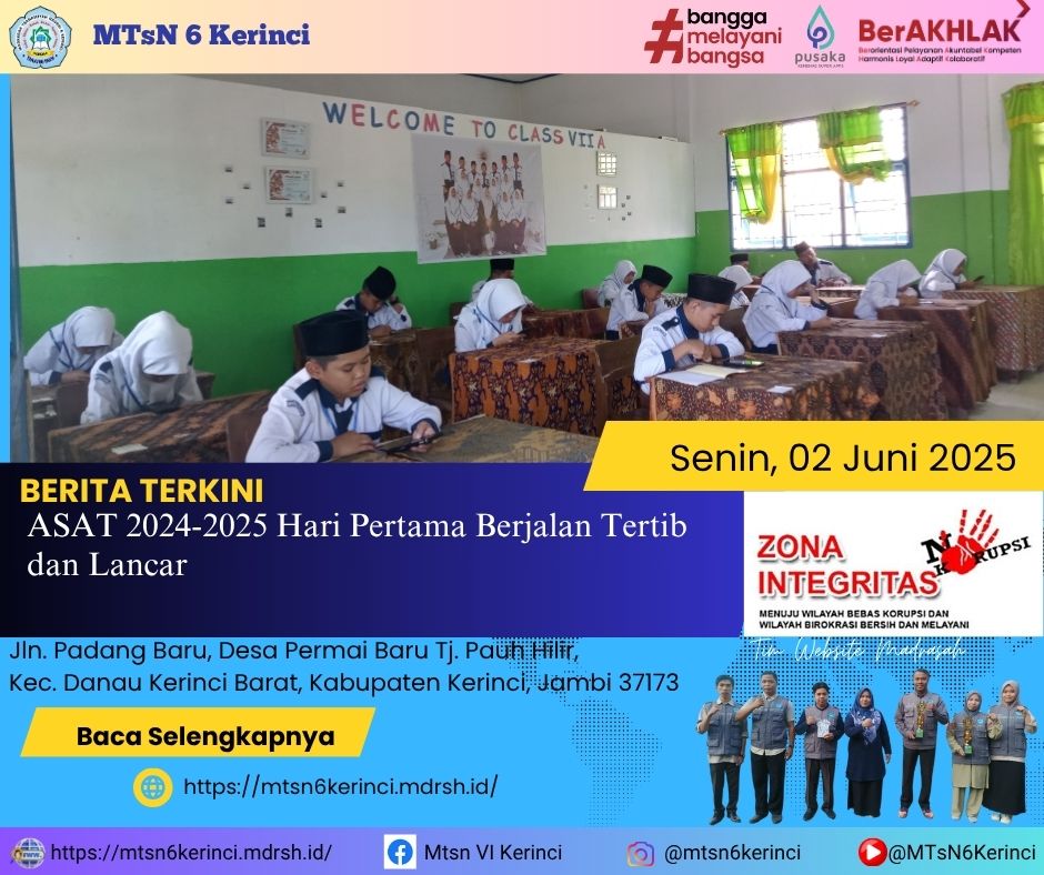 ASAT 2024-2025 Hari Pertama Berjalan Tertib dan Lancar ASAT 2024-2025 Hari Pertama Berjalan Tertib dan Lancar