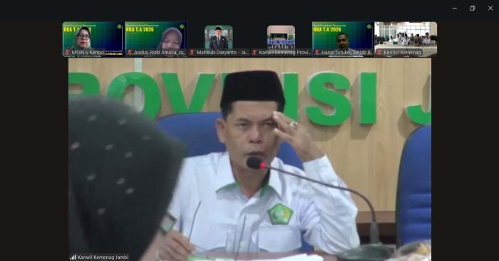 Kamad MTsN 6 Kerinci Ibu H. Tistiarni, S.Ag., M.Pd.I Ikuti Zoom Meeting Rakor Penyusunan Renstra Tahun 2026 Kamad MTsN 6 Kerinci Ibu H. Tistiarni, S.Ag., M.Pd.I Ikuti Zoom Meeting Rakor Penyusunan Renstra Tahun 2026