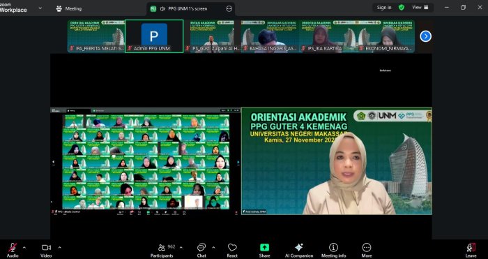 Ibu Febrita Melati Guru IPA MTsN 6 Kerinci Ikuti Orientasi Akademik PPG Cuter 4 Kemenag