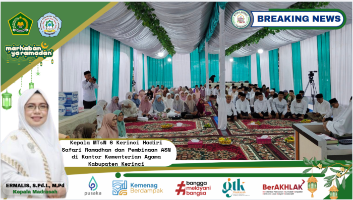 Kepala MTsN 6 Kerinci Hadiri Safari Ramadhan dan Pembinaan ASN di Kantor Kementerian Agama Kabupaten Kerinci
